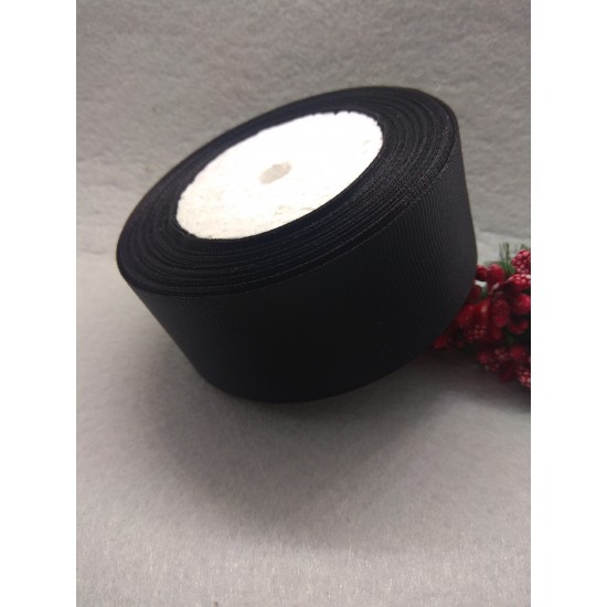 ОПТ Лента репсовая 4 см*20 ярдов, цв. черный